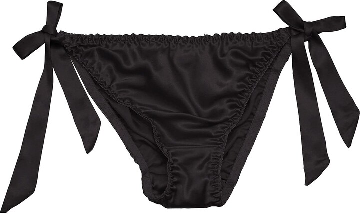 LSHARON SILK LSHARON Womens Sexy Mulberry Silk Thongs Lingerie G String Underwear Panties