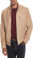 Thumbnail for your product : Brunello Cucinelli Men's Zip-Front Lambskin Suede Jacket