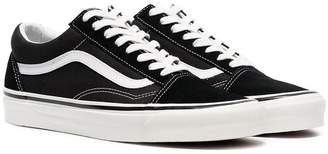 Vans black and white 36 DX Anaheim factory leather and canvas sneakers
