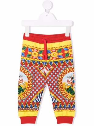Dolce & Gabbana Children Carretto-print trousers