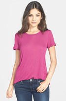 Thumbnail for your product : Halogen Lightweight High/Low Seamed Back Tee (Regular & Petite)
