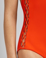 Thumbnail for your product : Ted Baker Lattice Trim Swimsuit