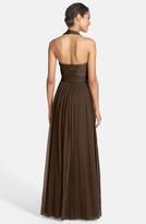 Thumbnail for your product : Monique Lhuillier ML Bridesmaids Bridesmaids Crinkled Silk Chiffon Halter Gown