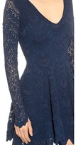 Thumbnail for your product : Nightcap Clothing Spanish Lace Deep V Fit and Flare Dress