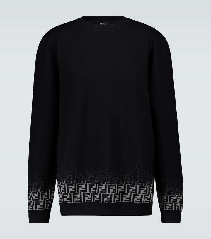 Men's Jacquard Ff Pullover by Fendi