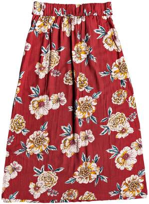 Roxy Island Evasion Floral Print Maxi Skirt