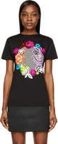 Thumbnail for your product : Christopher Kane Black Floral Graphic T-Shirt
