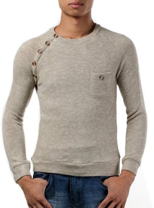 TRURENDI New Mens Premium Stylish Slim Fit Sweater Jumper Tops Cardigan 3Colors