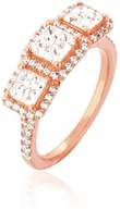 Thumbnail for your product : Ella Women Diamond ring. Engagement Diamonds Ring ( Color), Invisible Setting, 14K Gold (rose-gold, 6)