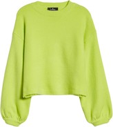 Thumbnail for your product : Lulus Bright Eyes Balloon Sleeve Crop Sweater