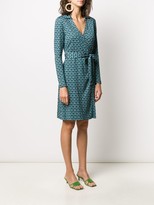 Thumbnail for your product : Dvf Diane Von Furstenberg Geometric Tile Print Wrap Dress