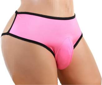 aishani SISSY pouch panties men's girlie hipster bikini briefs underwear sexy for men (L, )