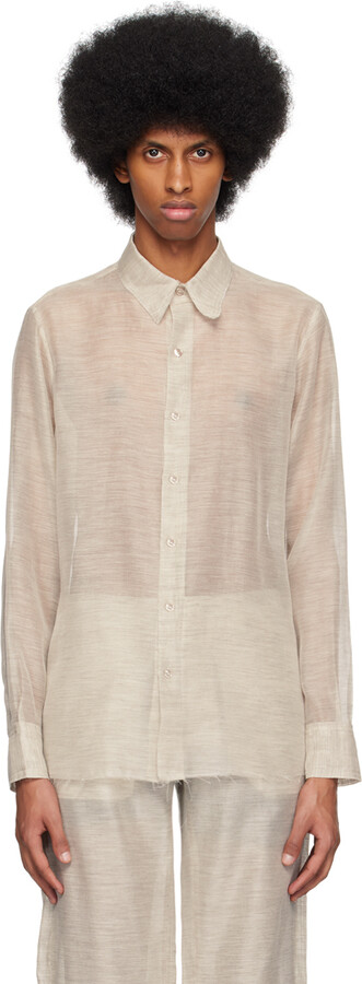 Gabriela Coll Garments Gray No.197 Shirt - ShopStyle