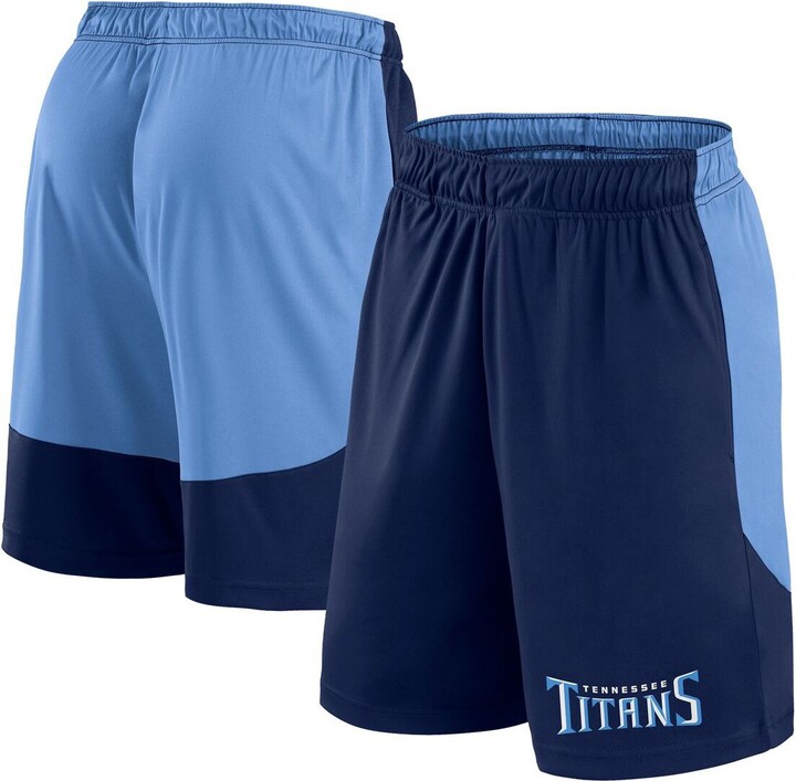 Fanatics Men's Navy/Light Blue Tennessee Titans Launch Shorts - Navy, Light Blue