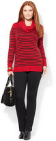 Thumbnail for your product : Lauren Ralph Lauren Plus Size Cowl-Neck Striped Sweater