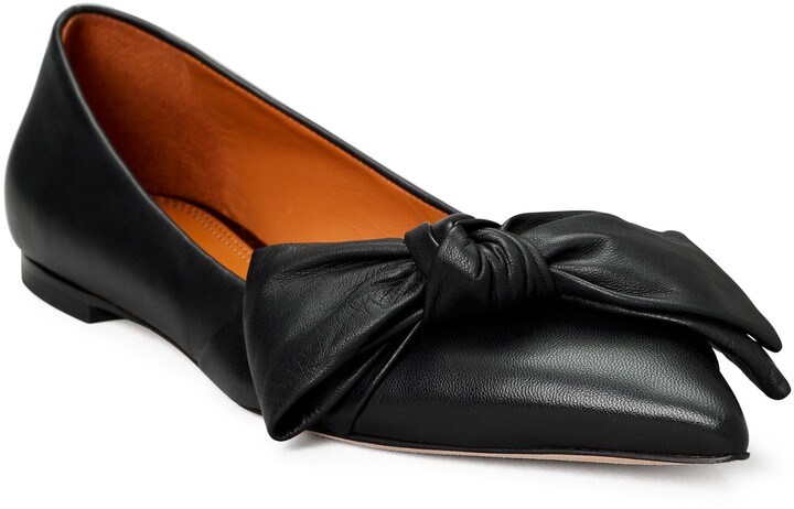 Tory Burch Bow Pointed Toe Flat - ShopStyle