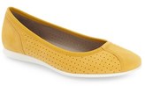 Thumbnail for your product : Ecco Women's 'Touch' Perforated Ballerina Flat, Size 5-5.5US / 36EU - Yellow