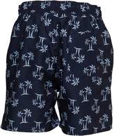 Thumbnail for your product : Kangaroo Poo Boys Palm Print Swim Shorts Navy/Blue
