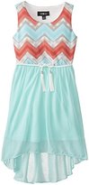 Thumbnail for your product : Amy Byer Big Girls' High-Low Chiffon Dress with Printed Bodice