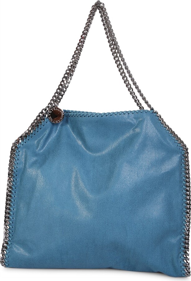 Save 13% Stella McCartney Logo Patch Woven Tote Bag in Blue Womens Bags Tote bags 