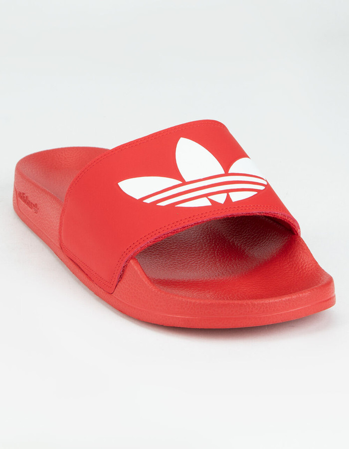 red adidas sandals