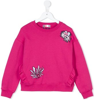 MSGM Kids embroidered sweatshirt