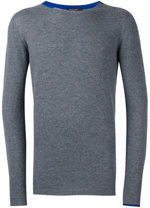 Roberto Collina cashmere contrast collar sweater