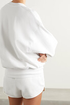 Thumbnail for your product : Bassike + Net Sustain Lace-up Organic Cotton-jersey Sweatshirt - White