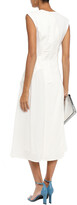 Thumbnail for your product : Victoria Beckham Paneled Jacquard And Crepe Midi Dress