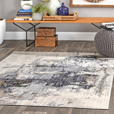 Williston Forge Moffitt Gray/Beige Area Rug