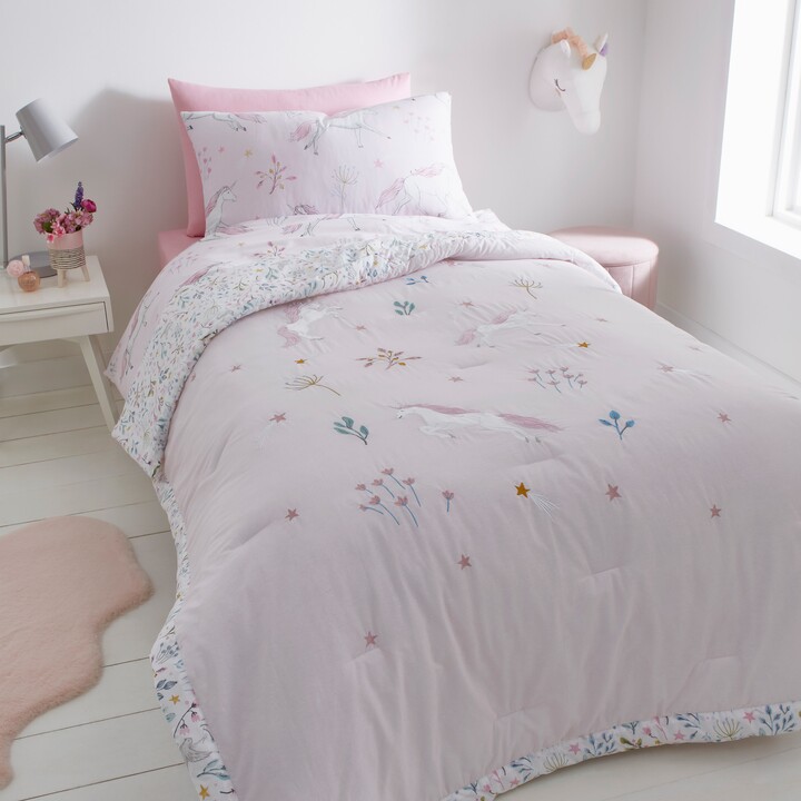 Dunelm Enchanted Unicorn Quilted Bedspread Pink ShopStyle Quilts