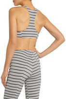 Thumbnail for your product : Lisa Marie Fernandez Elisa Striped Stretch-Jersey Sports Bra