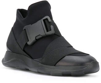 Christopher Kane safety buckle hi-top sneakers