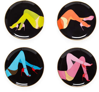 Jonathan Adler Les Girls Porcelain Coasters - Set of 4
