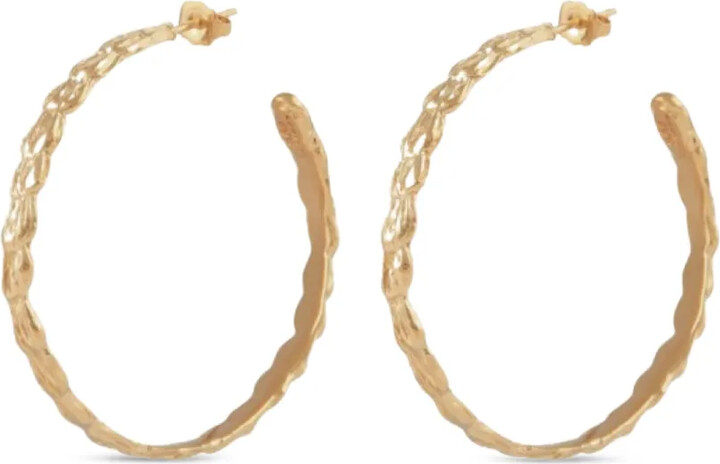Gas Bijoux Aliane hammered hoop earrings
