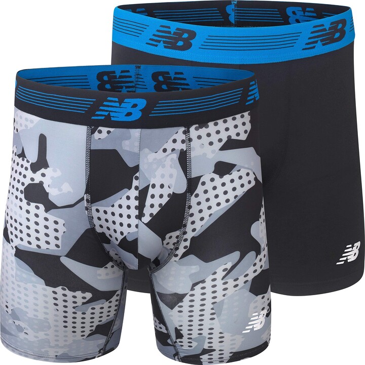 New Balance Mens Premium Performance 9 Boxer Brief Underwear 2-Pack -  ShopStyle