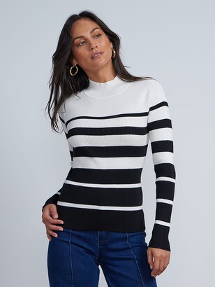 Black White Stripe Sweater | ShopStyle