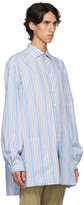 Thumbnail for your product : Gucci Blue Striped Pocket Shirt
