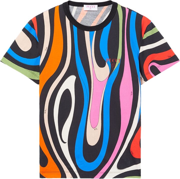 Pucci Marmo-print cotton T-shirt - ShopStyle