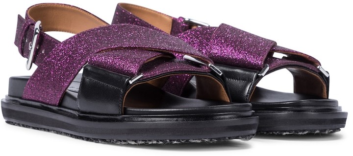 Marni Fussbett glitter sandals ShopStyle