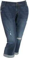Thumbnail for your product : Old Navy Women's Plus Cuffed Denim Capris