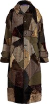 Thumbnail for your product : Ralph Lauren Collection Harmon Dyed Shearling & Suede Patchwork Coat