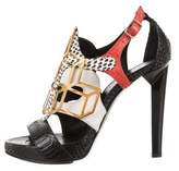 Thumbnail for your product : Pierre Hardy Python Embellished Sandals