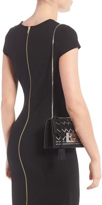 Ferragamo 'Small Aileen' Leather Shoulder Bag - Black