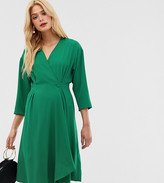 Thumbnail for your product : Y.A.S Tall long sleeve wrap mini dress