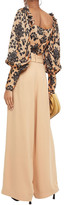 Thumbnail for your product : Mother of Pearl Iona Belted Crepe Wide-leg Pants