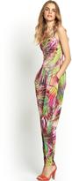 Thumbnail for your product : Love Label Tropical Sweatheart Jumpsuit