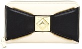 Thumbnail for your product : Betsey Johnson Bow Zip Around Wallet