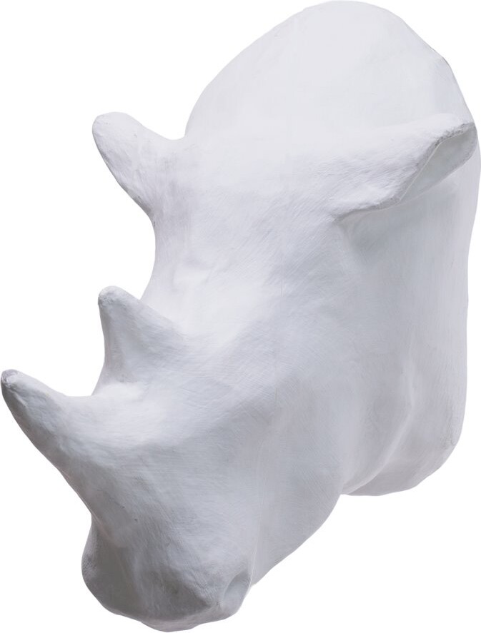 Caribbean Craft Papier Mache White Rhino Head ShopStyle Decor