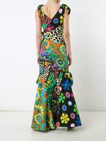 Thumbnail for your product : Moschino Mixed Print Fishtail Gown